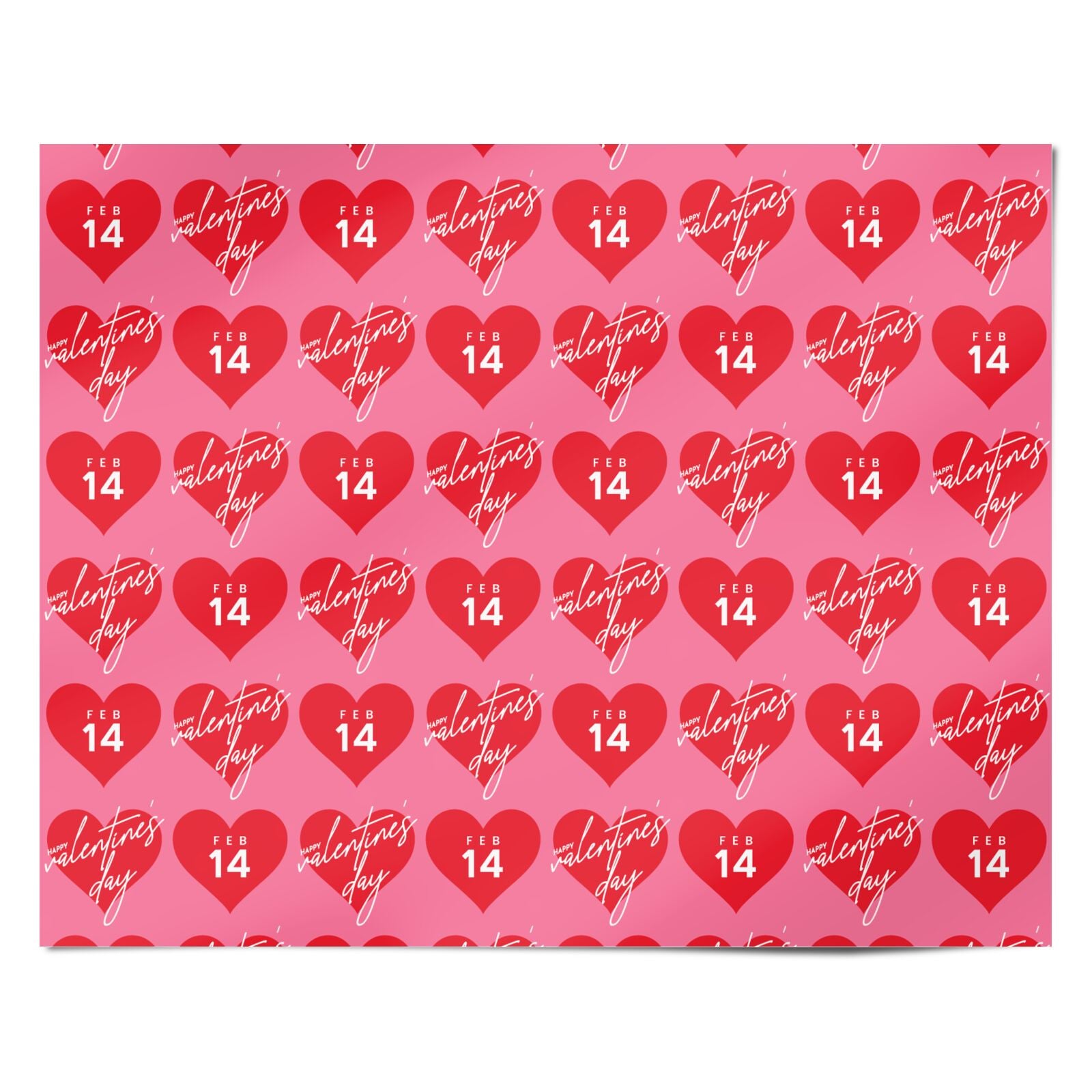 Valentines Day Hearts Personalised Wrapping Paper Alternative