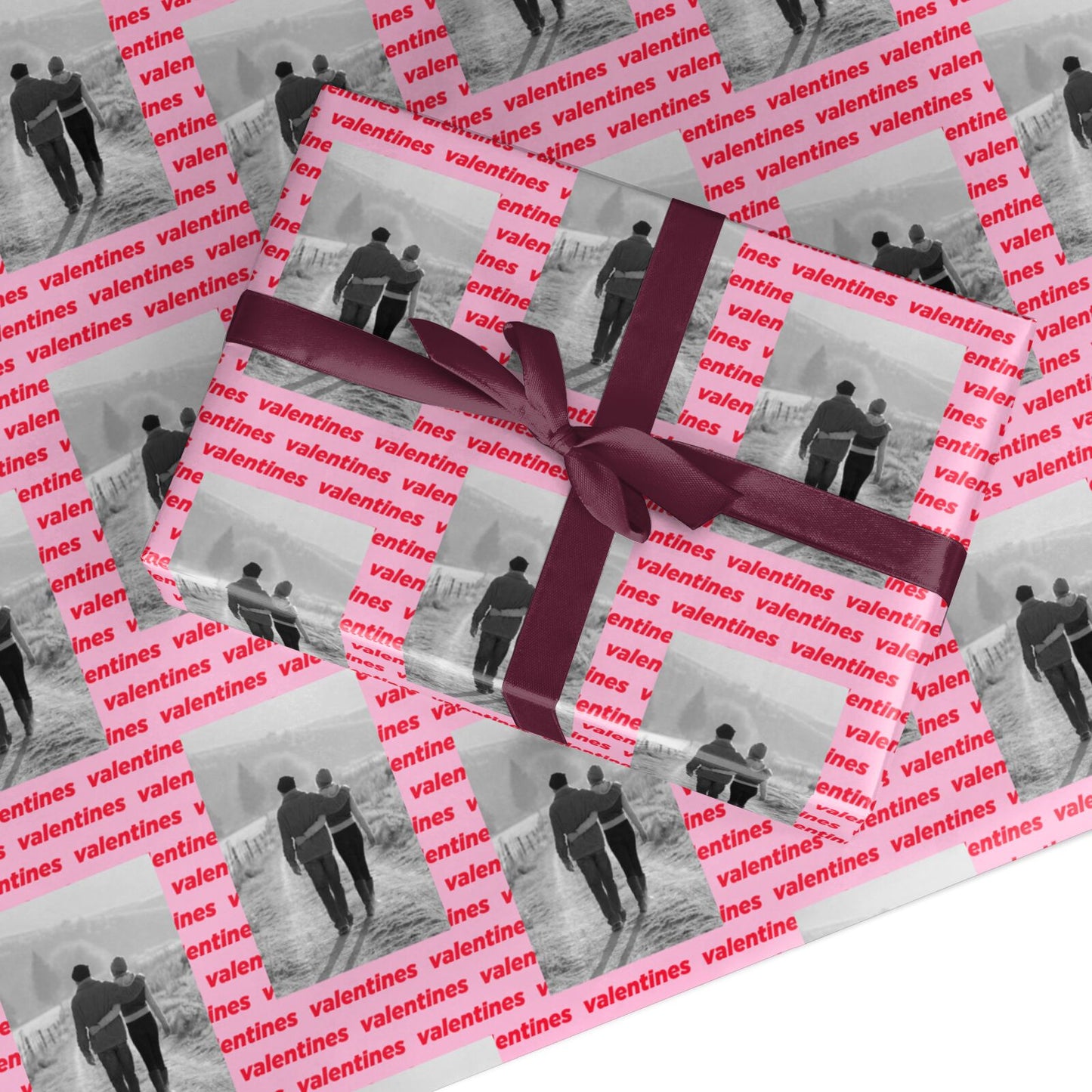 Valentines Photo Keepsake Custom Wrapping Paper