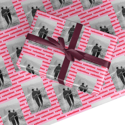 Valentines Photo Keepsake Custom Wrapping Paper