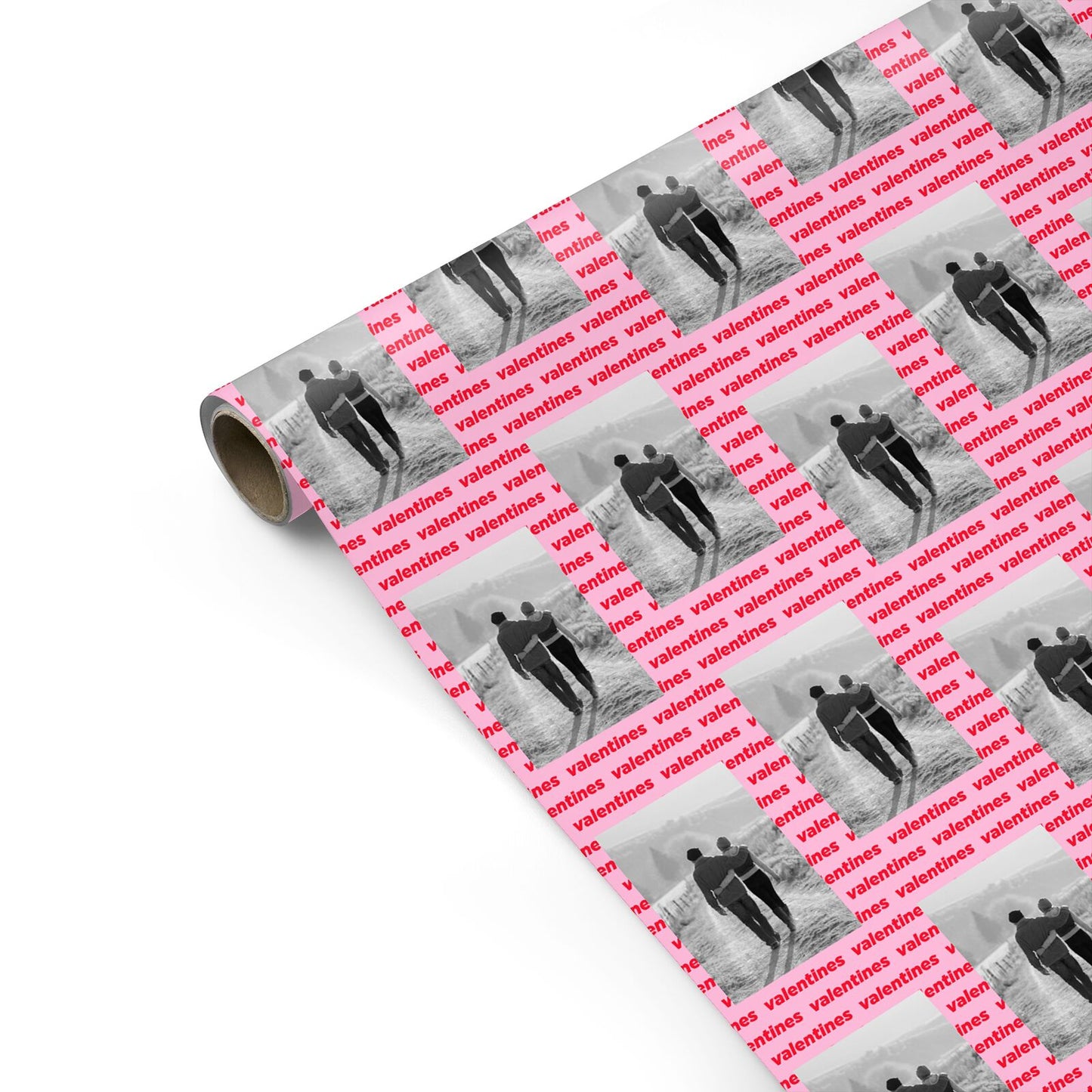 Valentines Photo Keepsake Personalised Gift Wrap