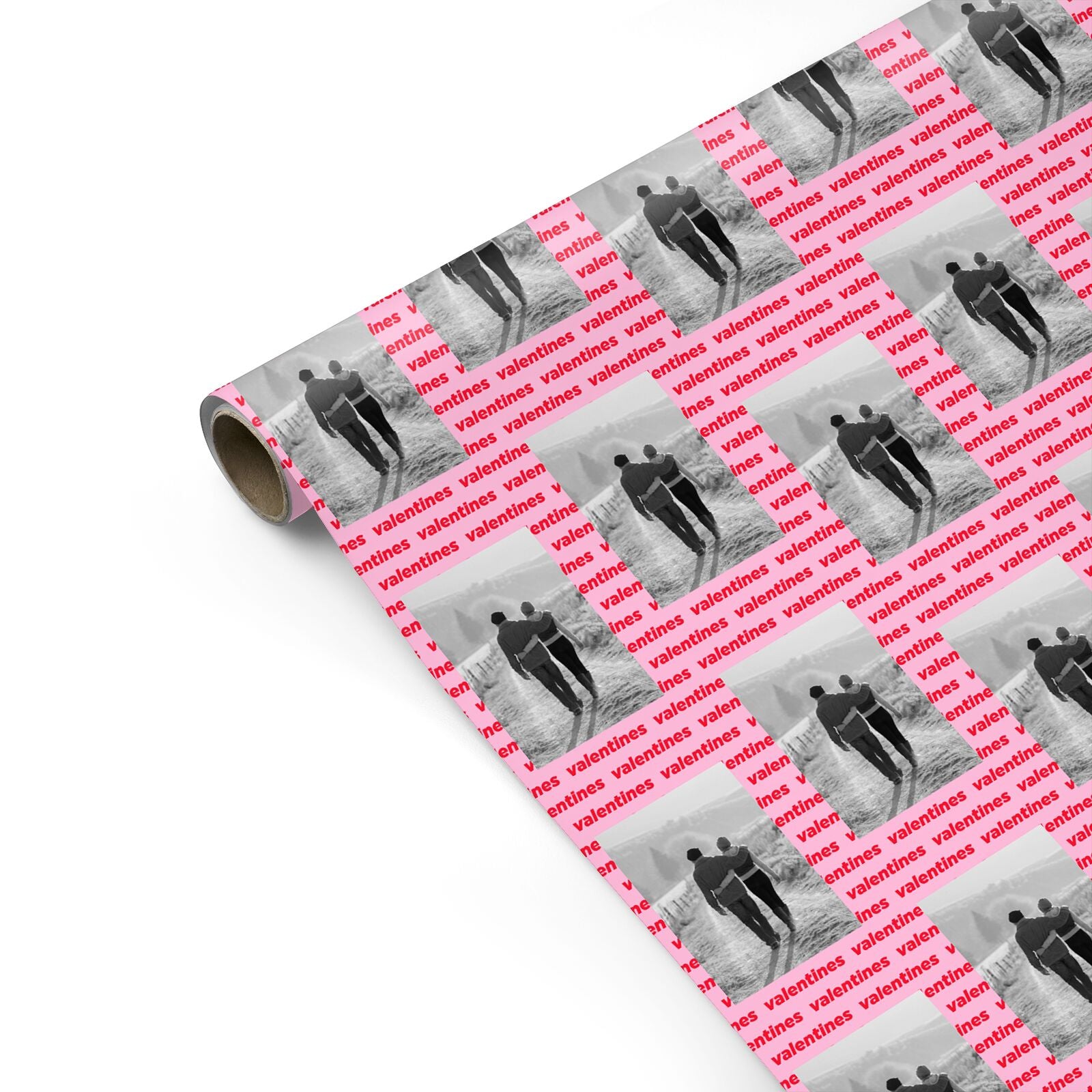 Valentines Photo Keepsake Personalised Gift Wrap