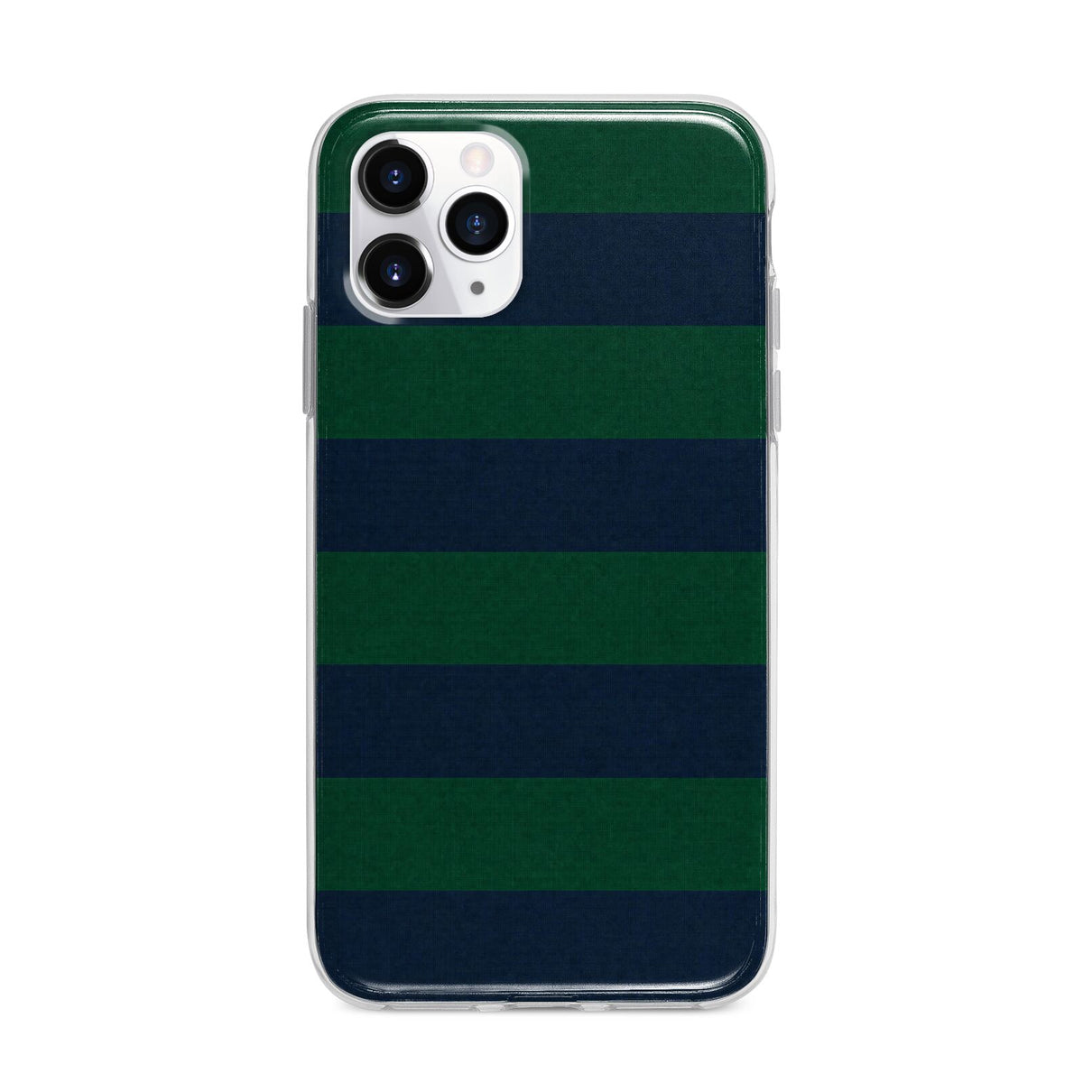 Varsity Rugby Stripe Apple iPhone 11 Pro in Silver with Bumper Case