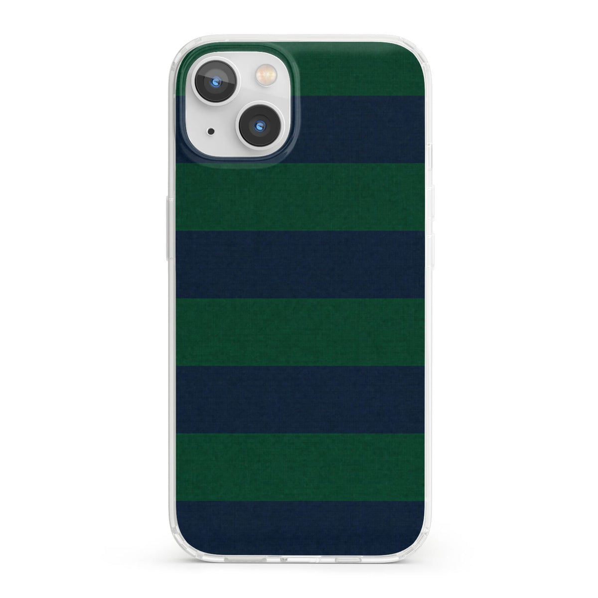 Varsity Rugby Stripe iPhone 13 Clear Bumper Case