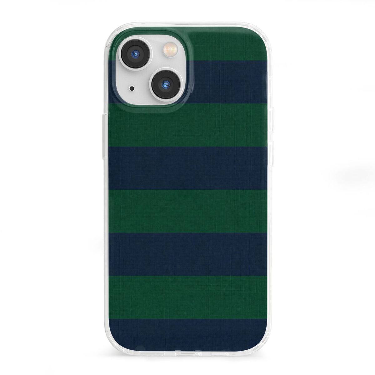 Varsity Rugby Stripe iPhone 13 Mini Clear Bumper Case