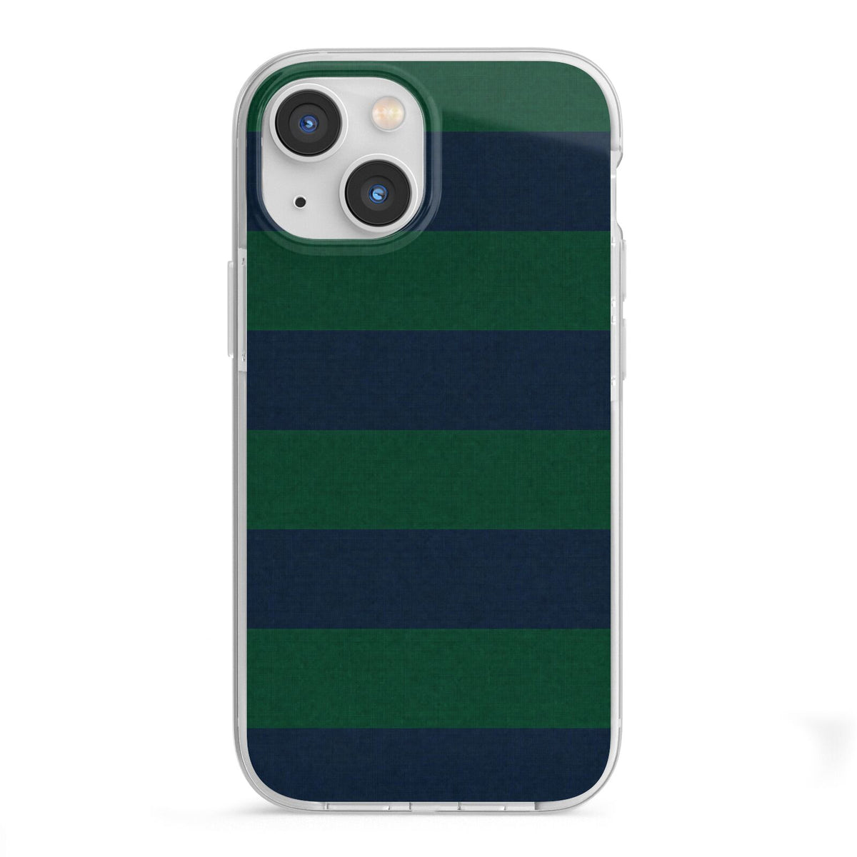 Varsity Rugby Stripe iPhone 13 Mini TPU Impact Case with White Edges