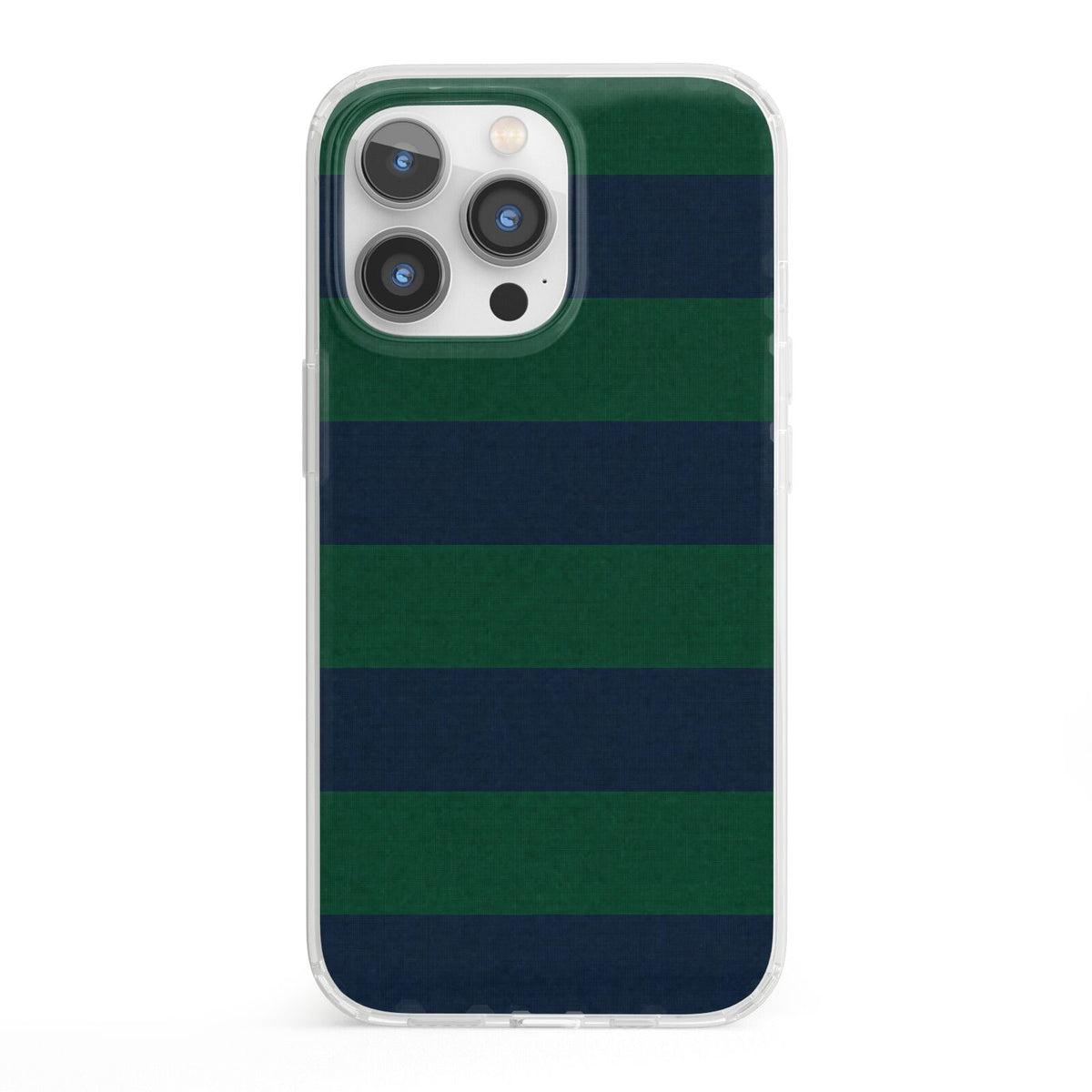 Varsity Rugby Stripe iPhone 13 Pro Clear Bumper Case