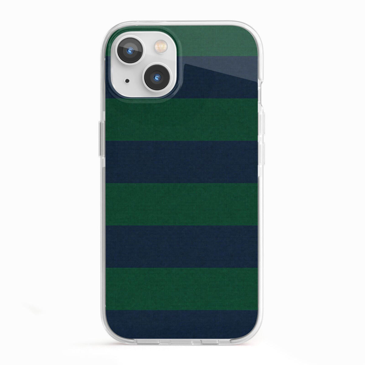 Varsity Rugby Stripe iPhone 13 TPU Impact Case with White Edges
