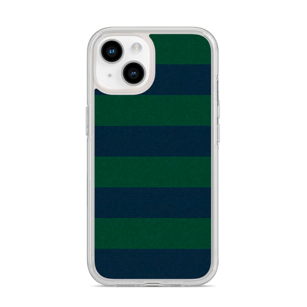 Varsity Rugby Stripe iPhone 14 Clear Tough Case Starlight