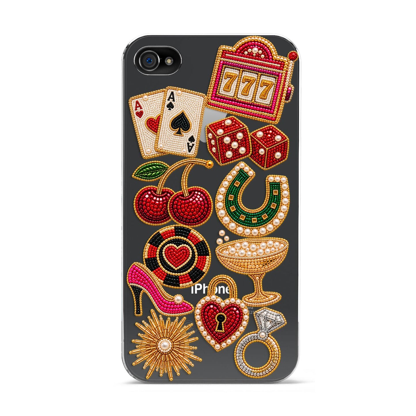 Vegas After Dark Charms Apple iPhone 4s Case
