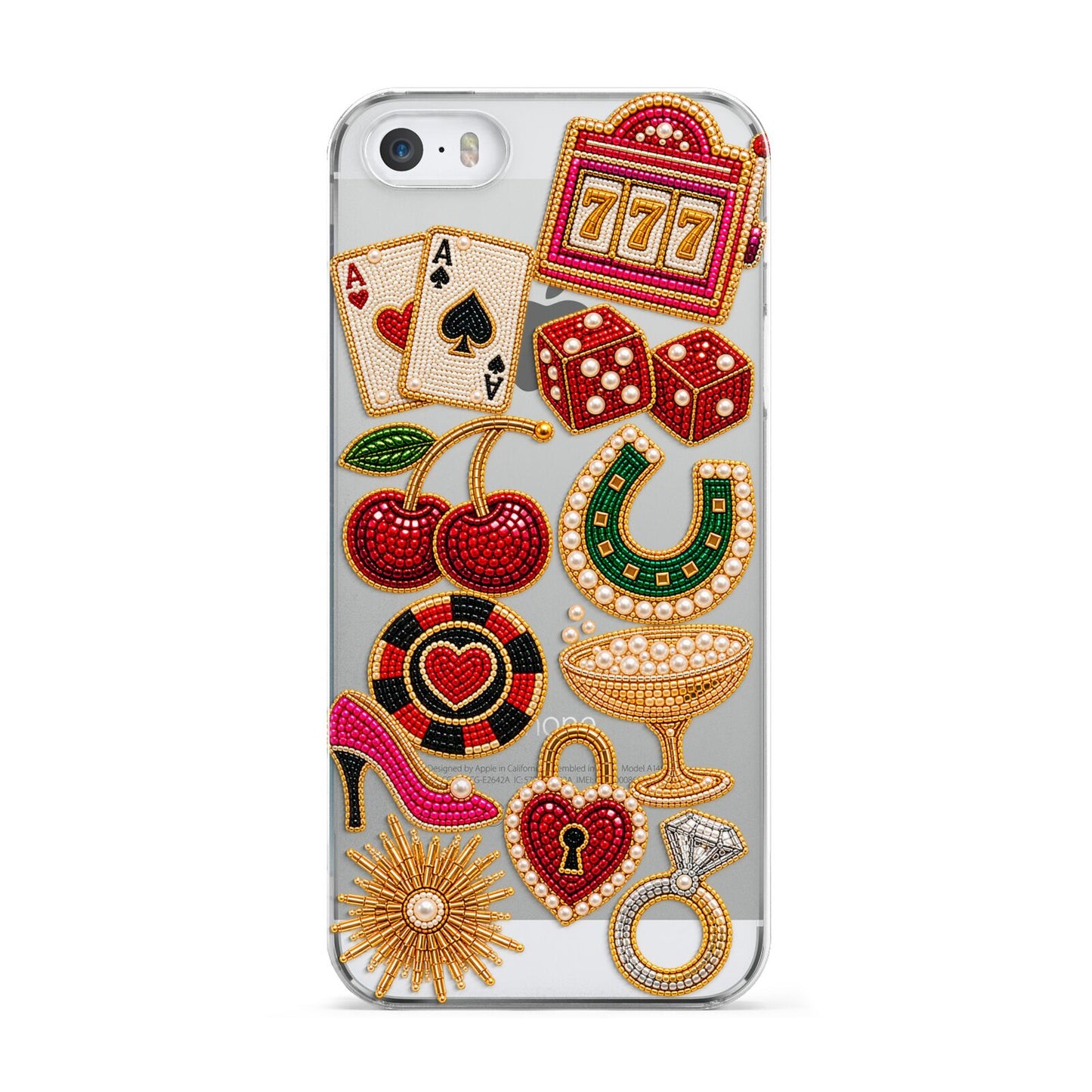 Vegas After Dark Charms Apple iPhone 5 Case