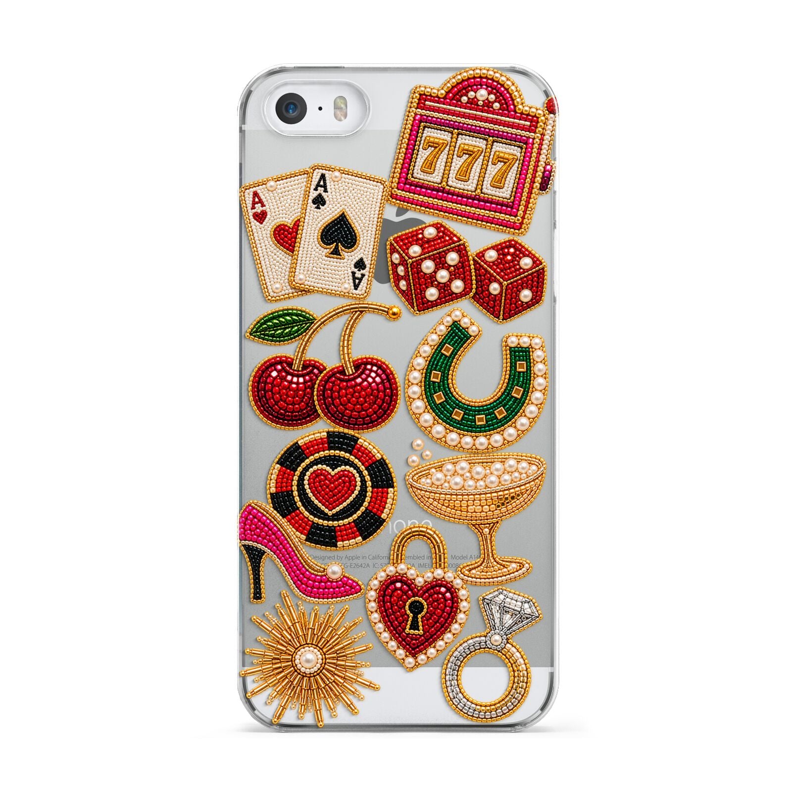 Vegas After Dark Charms Apple iPhone 5 Case