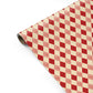 Vintage Red Harlequin Diamond Personalised Gift Wrap