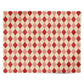 Vintage Red Harlequin Diamond Personalised Wrapping Paper Alternative