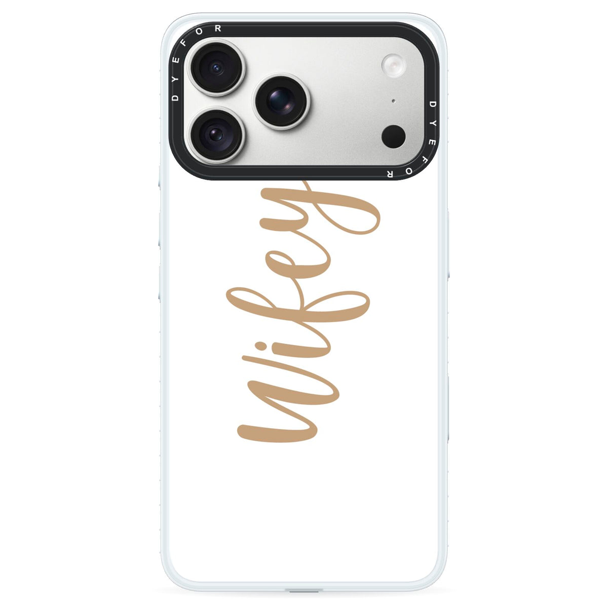 Wifey iPhone 18 Pro Max Black Impact Pre order Case on Silver phone