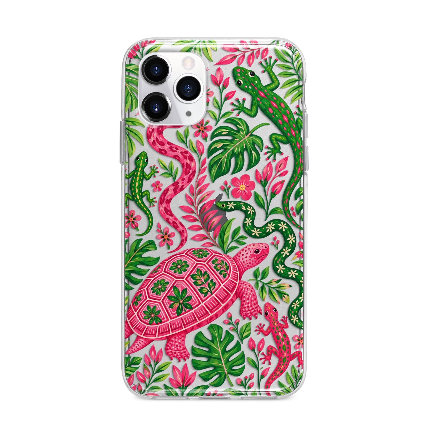 Wild Botanica Apple iPhone 11 Pro in Silver with Bumper Case