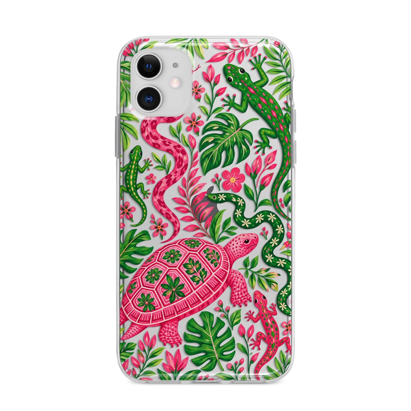 Wild Botanica Apple iPhone 11 in White with Bumper Case