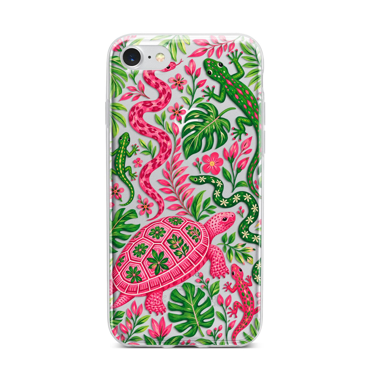 Wild Botanica iPhone 7 Bumper Case on Silver iPhone
