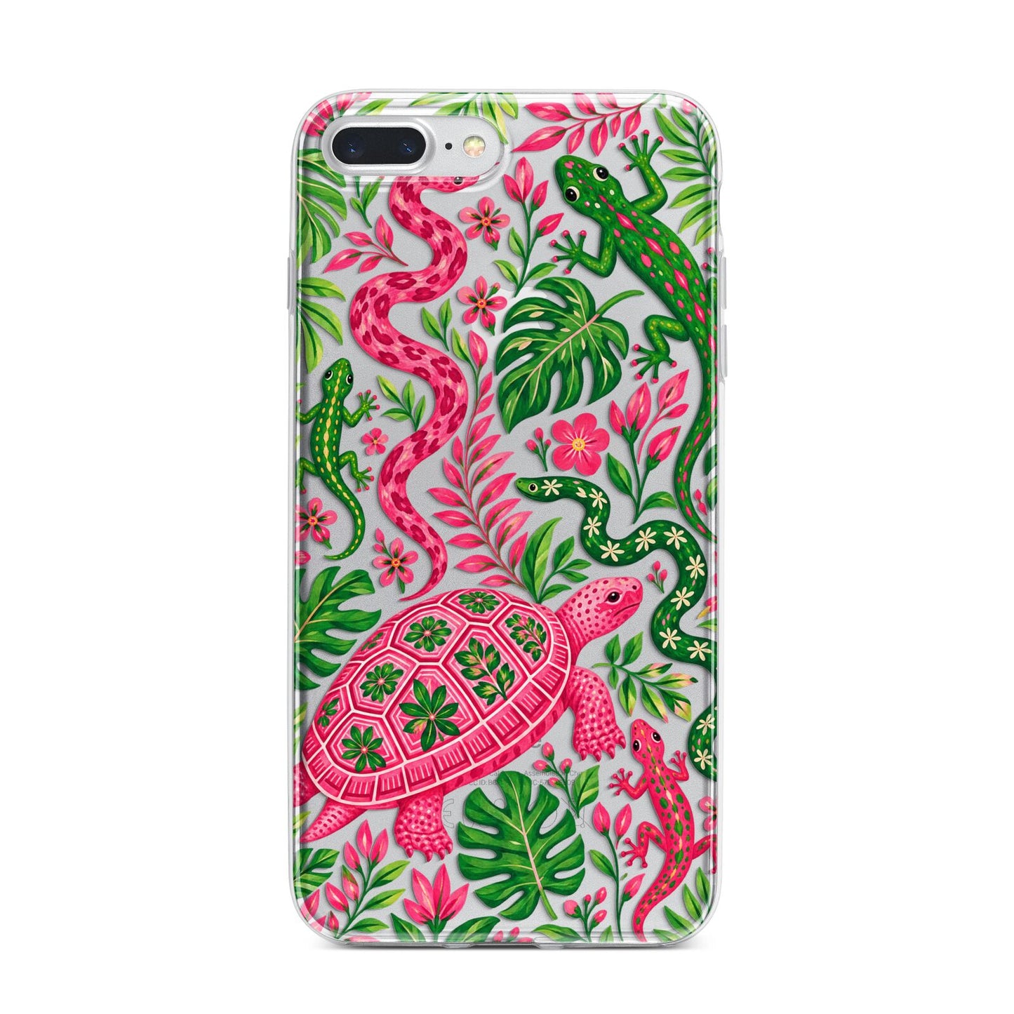 Wild Botanica iPhone 7 Plus Bumper Case on Silver iPhone