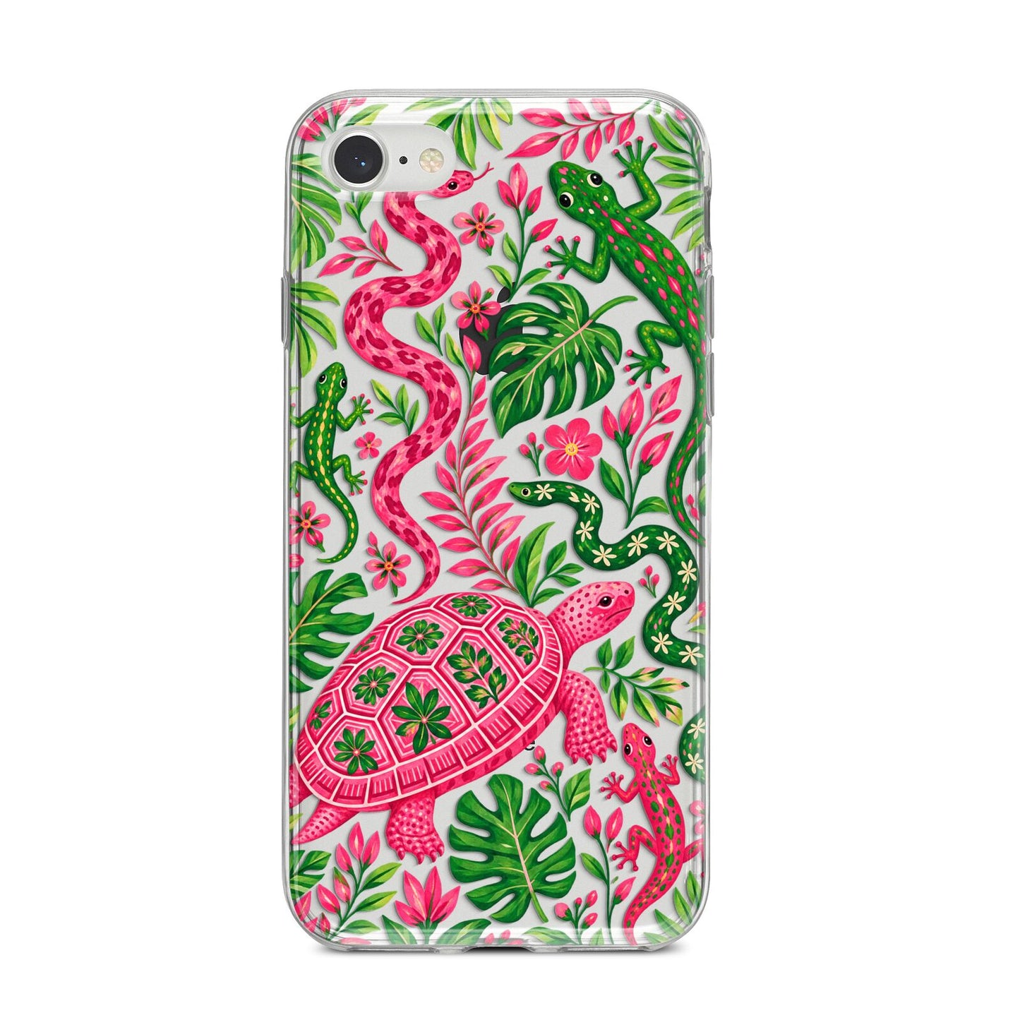 Wild Botanica iPhone 8 Bumper Case on Silver iPhone