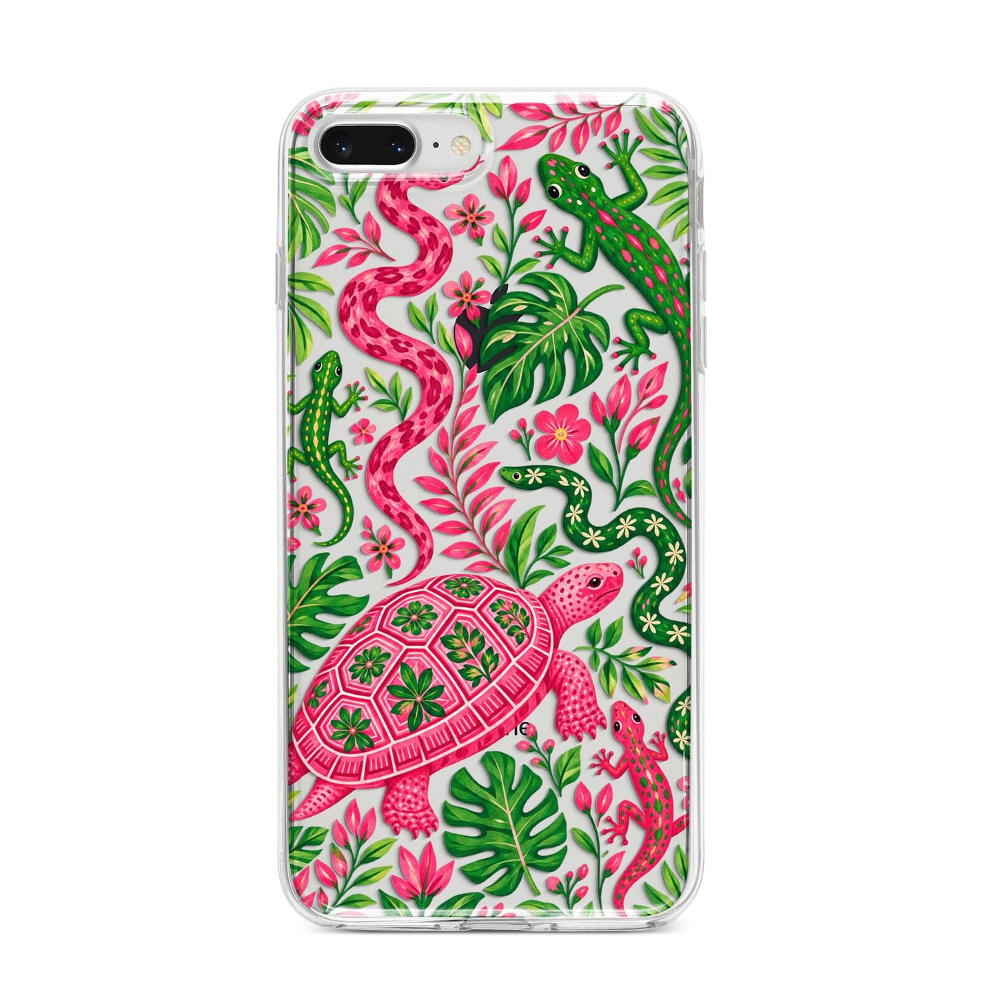 Wild Botanica iPhone 8 Plus Bumper Case on Silver iPhone