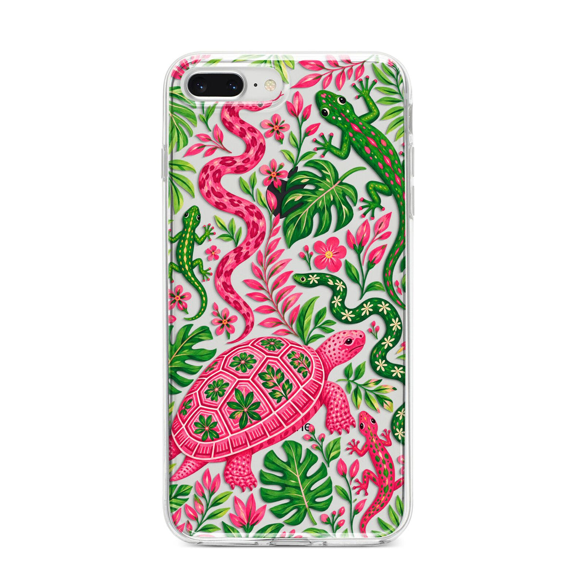 Wild Botanica iPhone 8 Plus Bumper Case on Silver iPhone
