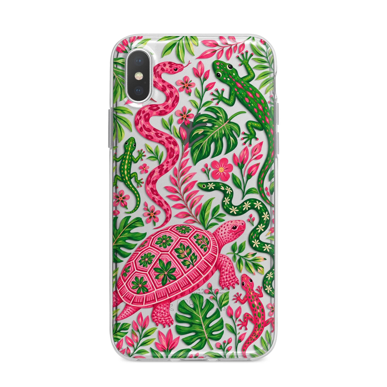 Wild Botanica iPhone X Bumper Case on Silver iPhone Alternative Image 1
