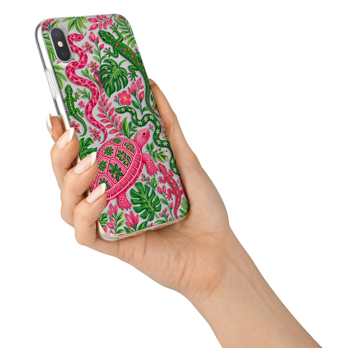 Wild Botanica iPhone X Bumper Case on Silver iPhone Alternative Image 2