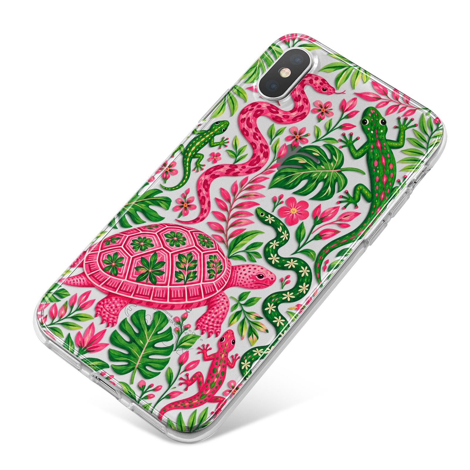 Wild Botanica iPhone X Bumper Case on Silver iPhone