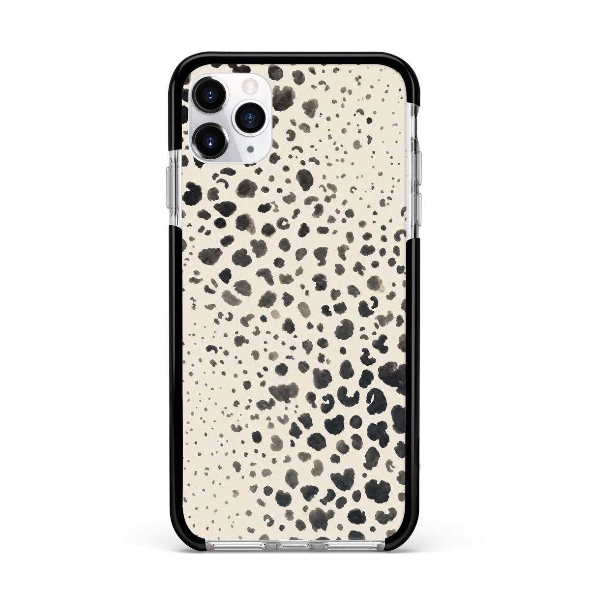Wild Ink Apple iPhone 11 Pro Max in Silver with Black Impact Case