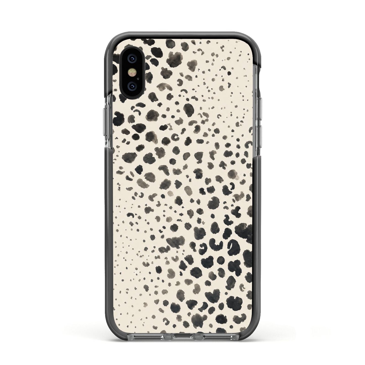 Wild Ink Apple iPhone Xs Impact Case Black Edge on Black Phone