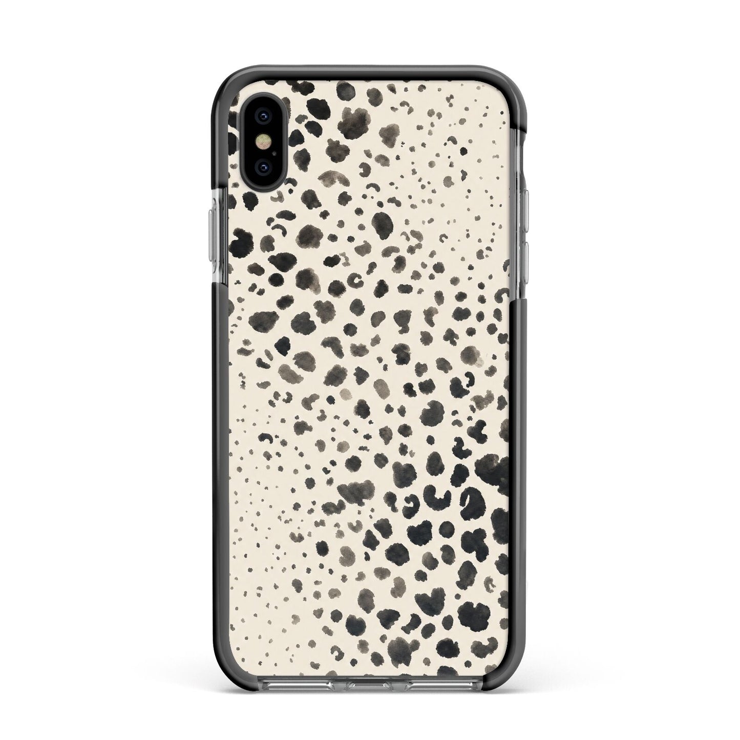 Wild Ink Apple iPhone Xs Max Impact Case Black Edge on Black Phone