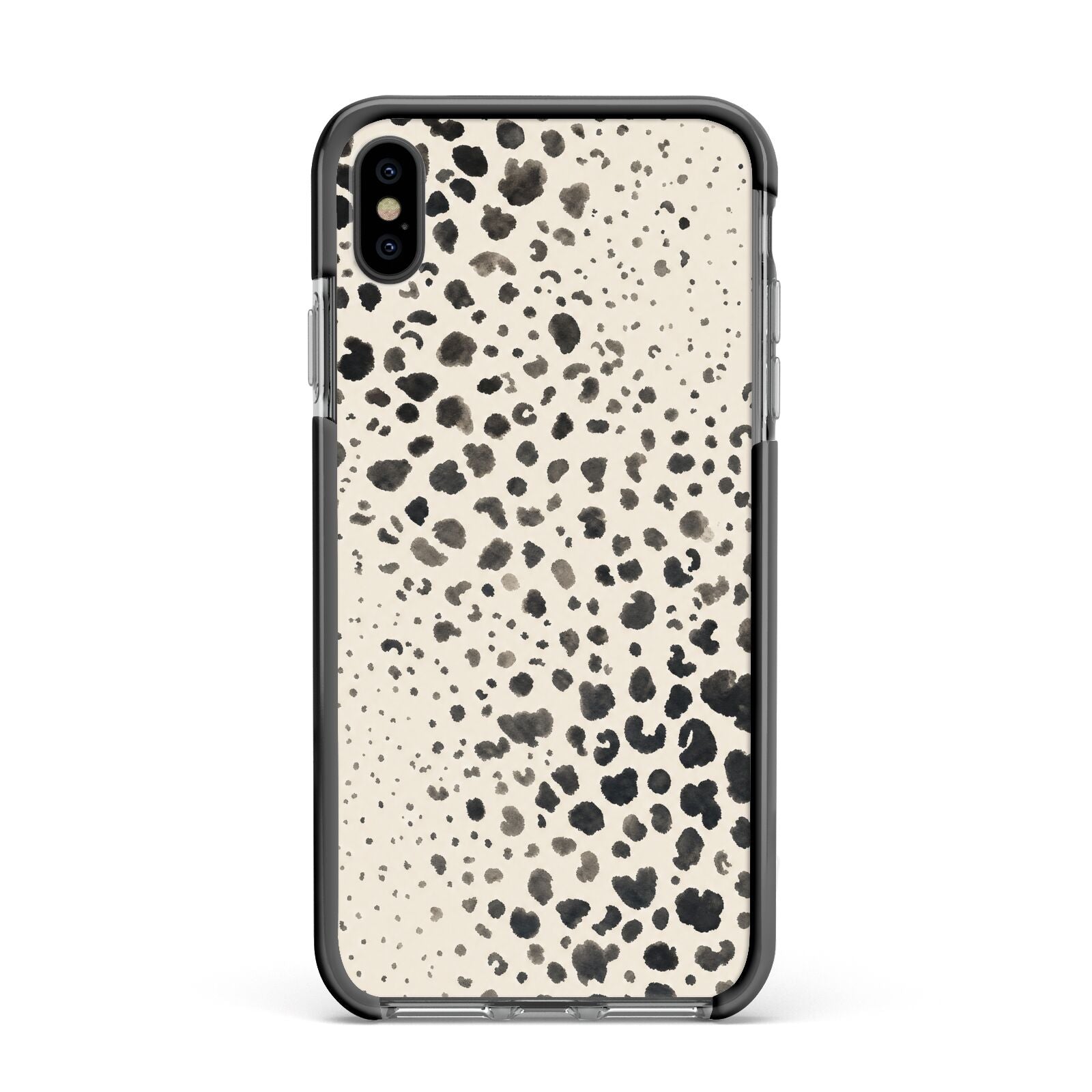 Wild Ink Apple iPhone Xs Max Impact Case Black Edge on Black Phone