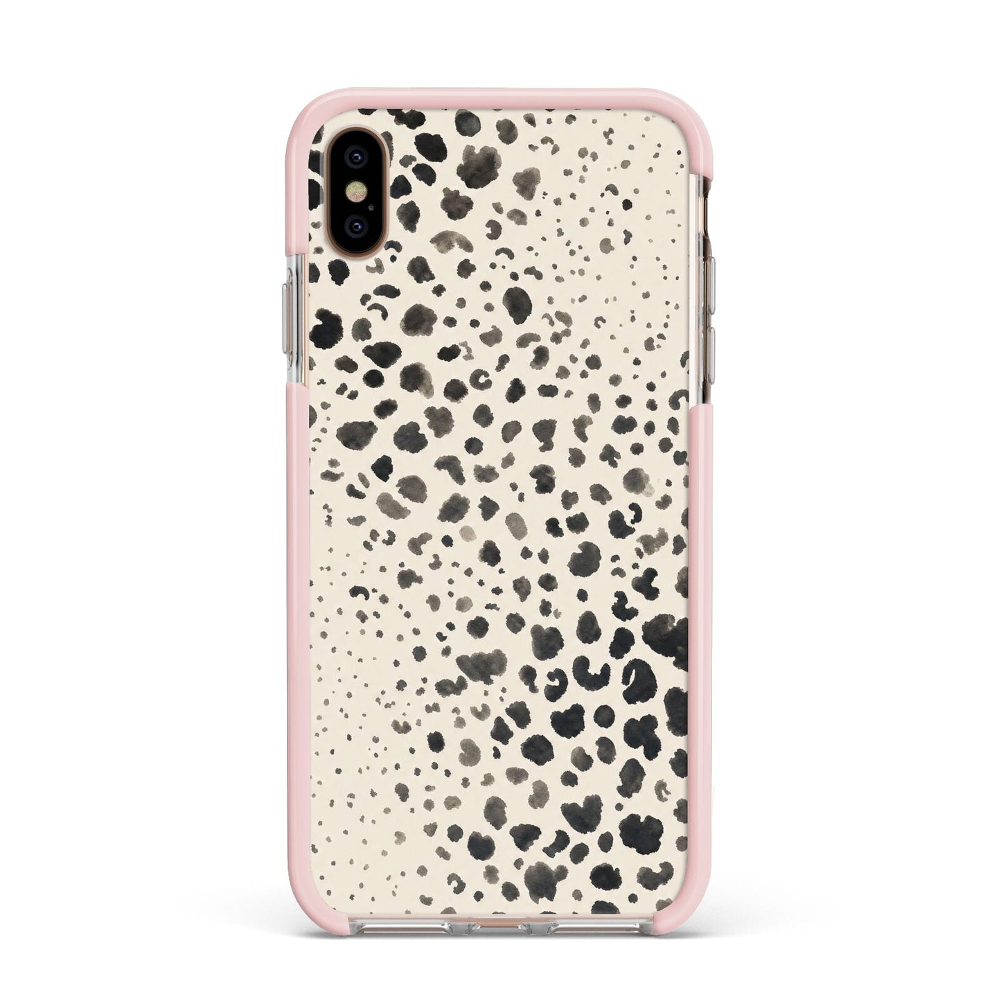 Wild Ink Apple iPhone Xs Max Impact Case Pink Edge on Gold Phone