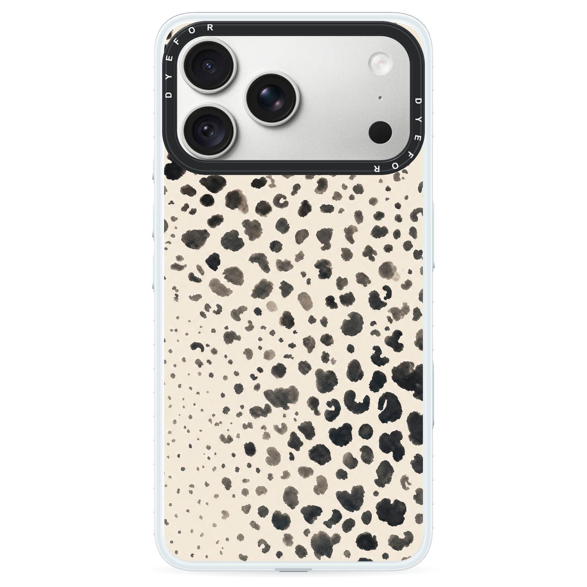 Wild Ink iPhone 18 Pro Black Impact Pre order Case on Silver phone