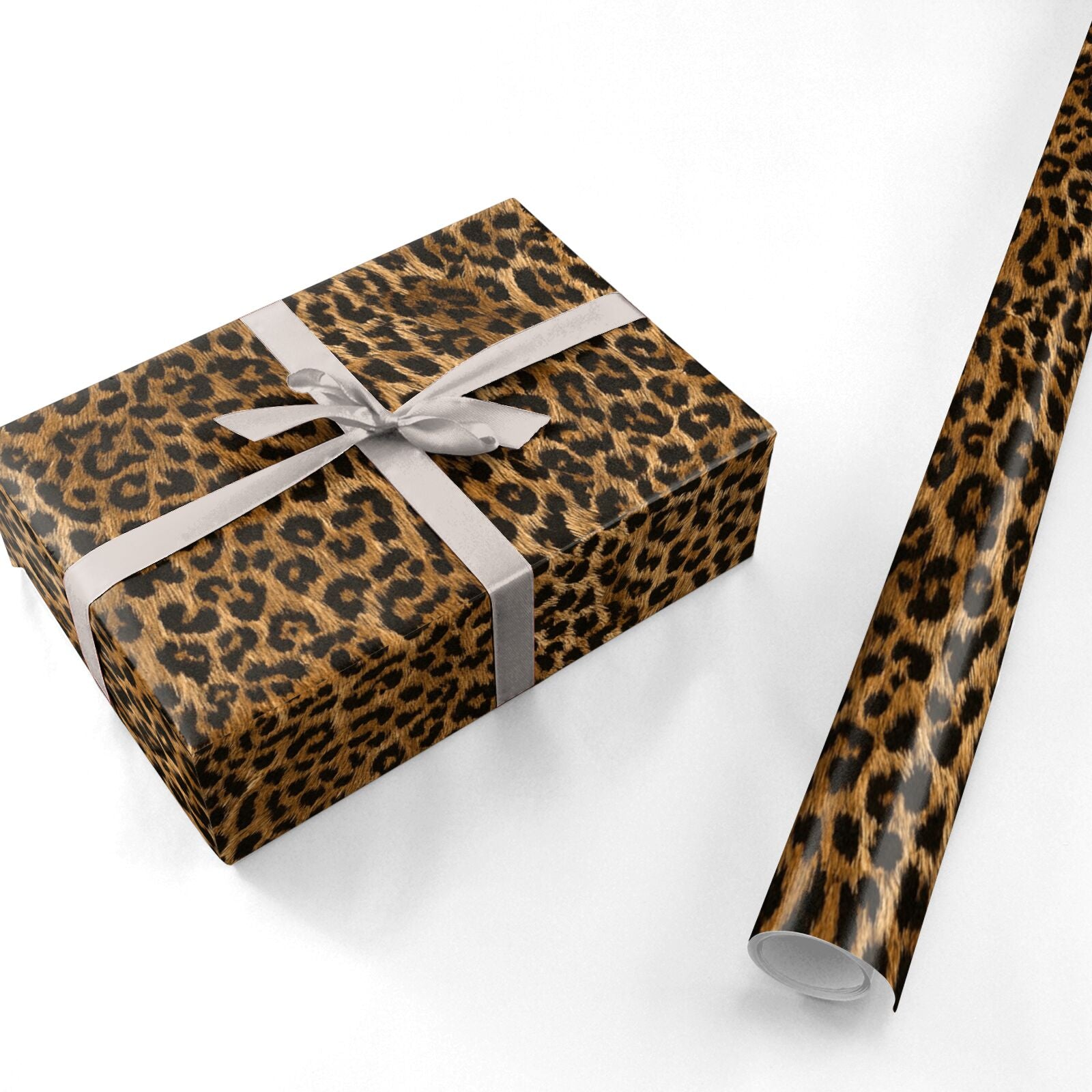 Wild Leopard Print Personalised Wrapping Paper