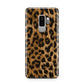 Wild Leopard Print Samsung Galaxy S9 Plus Case on Silver phone