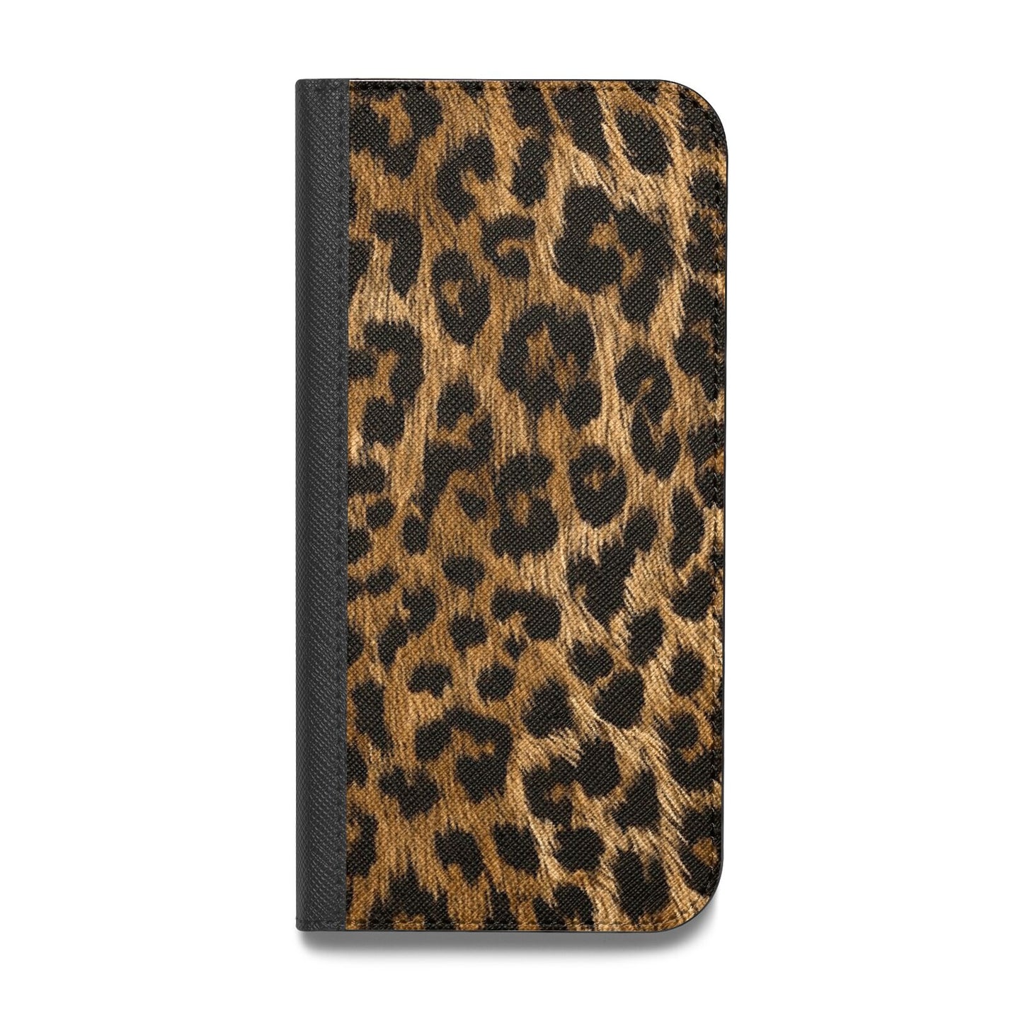 Wild Leopard Print Vegan Leather Flip Samsung Case