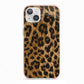 Wild Leopard Print iPhone 13 TPU Impact Case with Pink Edges