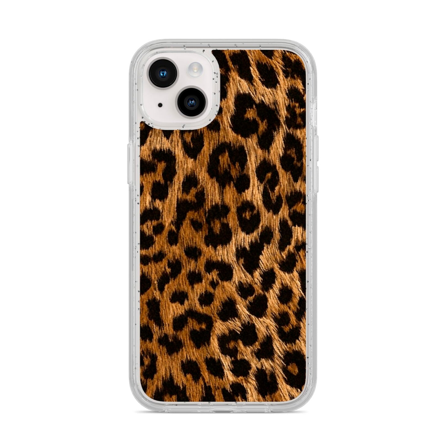 Wild Leopard Print iPhone 14 Plus Glitter Tough Case Starlight