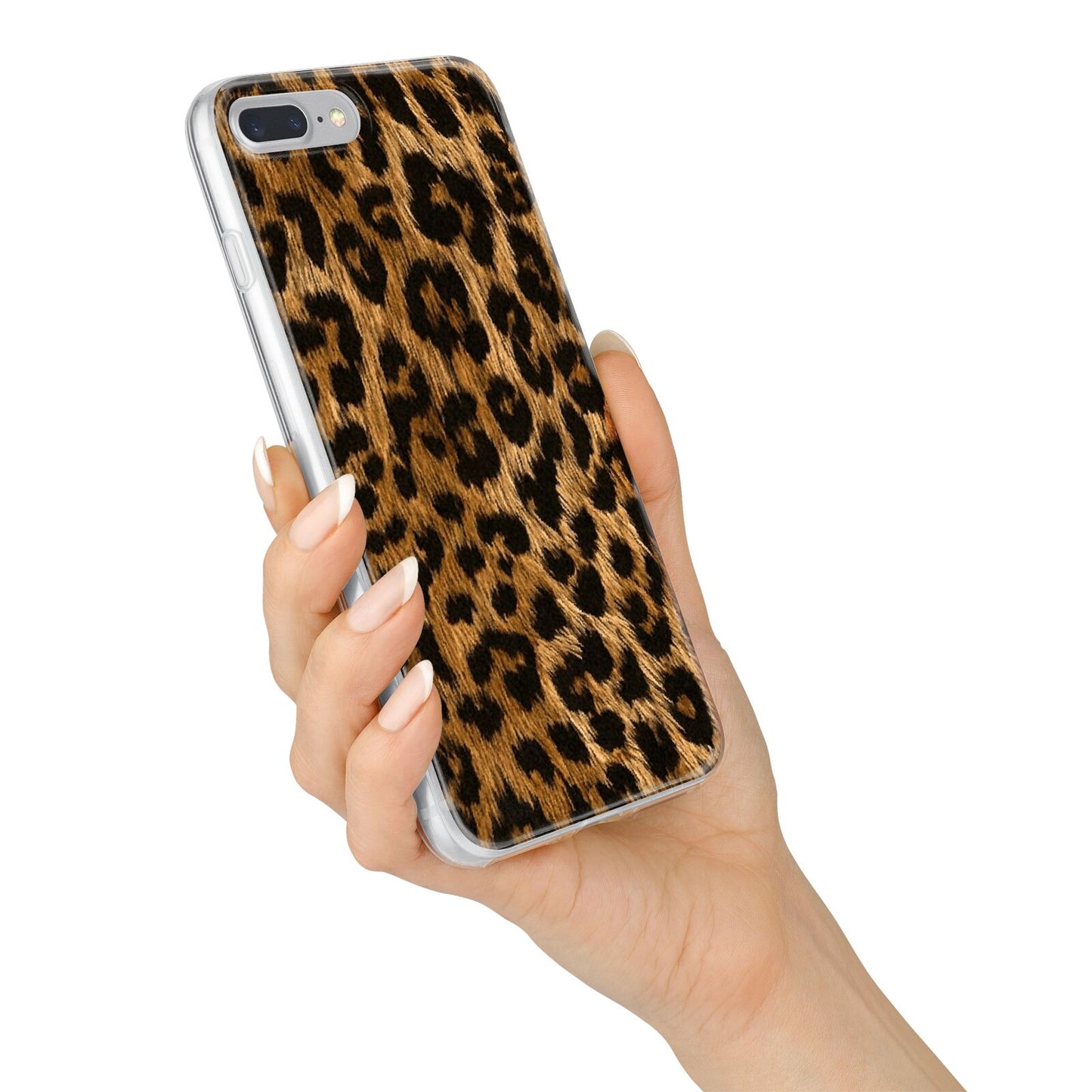Wild Leopard Print iPhone 7 Plus Bumper Case on Silver iPhone Alternative Image