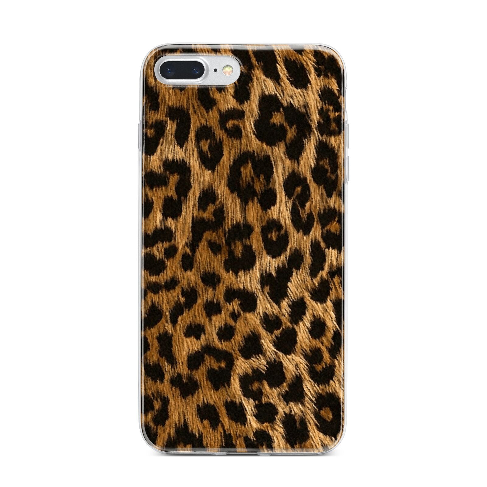 Wild Leopard Print iPhone 7 Plus Bumper Case on Silver iPhone