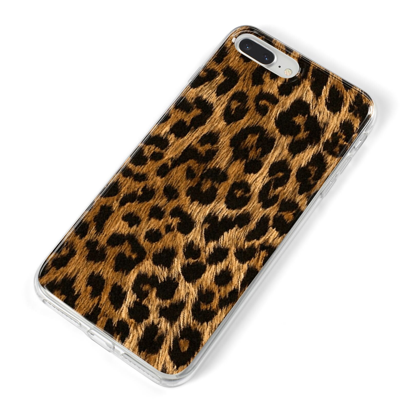 Wild Leopard Print iPhone 8 Plus Bumper Case on Silver iPhone Alternative Image