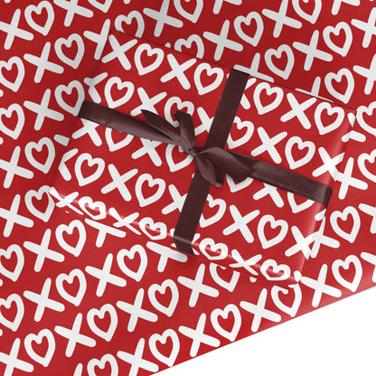 XOXO Red Custom Wrapping Paper