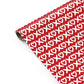 XOXO Red Personalised Gift Wrap