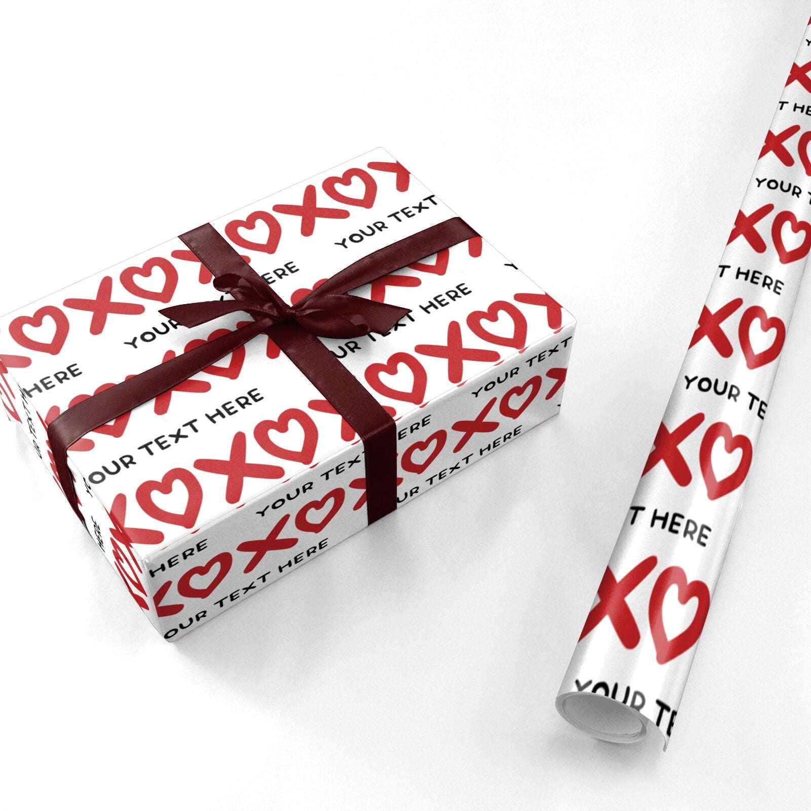 XOXO Valentines Personalised Personalised Wrapping Paper