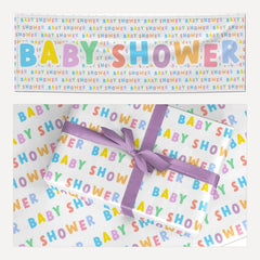 Baby Shower matching wrapping paper and banner set