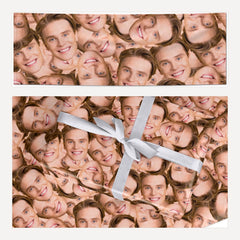 Face matching wrapping paper and banner set