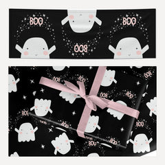 Magical Ghost matching wrapping paper and banner set