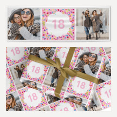 Photo Birthday matching wrapping paper and banner set