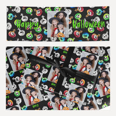 Spooky Potions Halloween Photo Upload matching wrapping paper and banner set